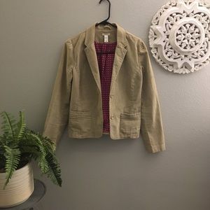 Old Navy Tan Neutral Button Up Jacket